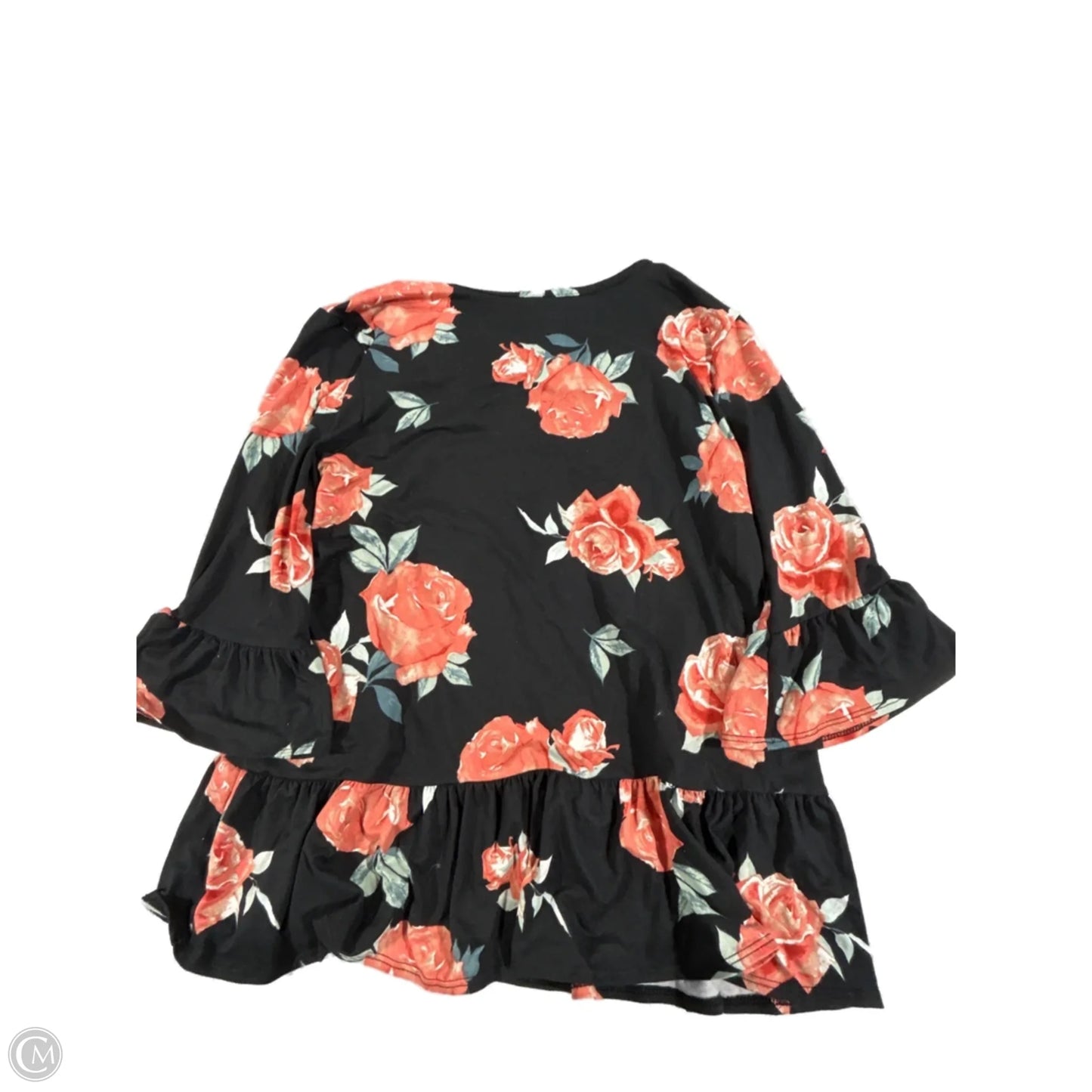 Blouse 3/4 Sleeve By Cme In Floral Print, Size: M