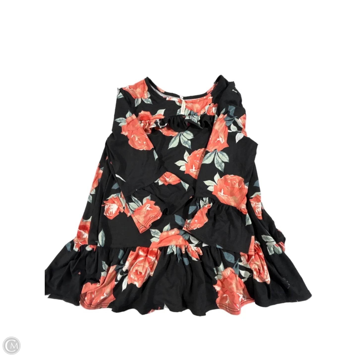 Blouse 3/4 Sleeve By Cme In Floral Print, Size: Xs