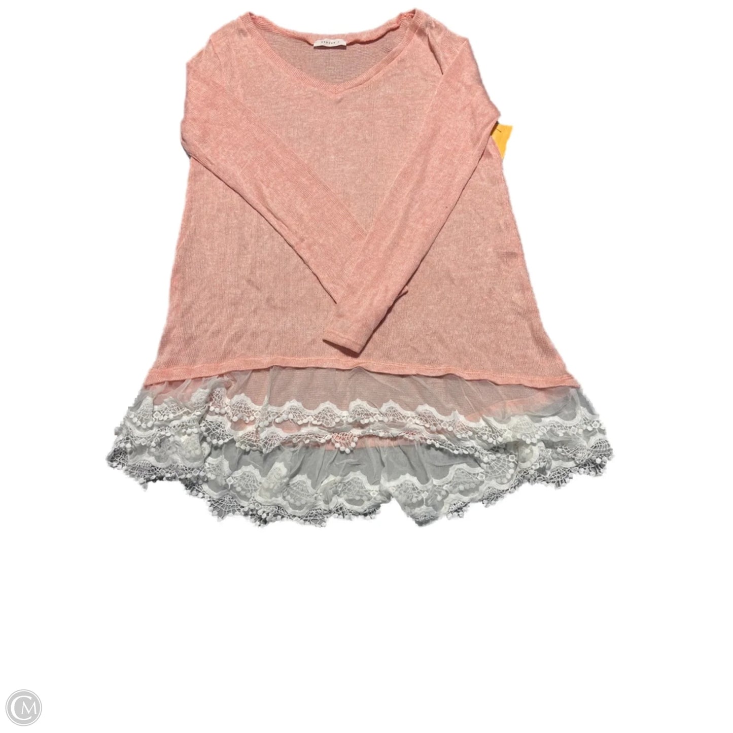 Sweater By Reborn J In Peach, Size: L