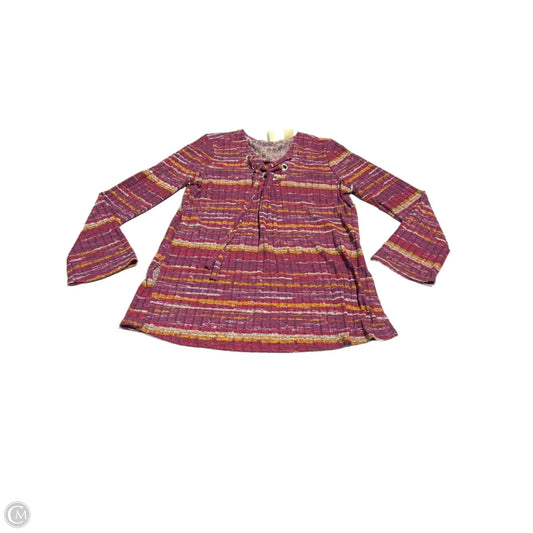 Top Long Sleeve By Chenault In Striped Pattern, Size: S