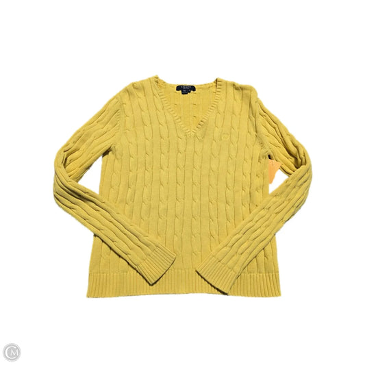 Sweater By Chaps In Yellow, Size: M