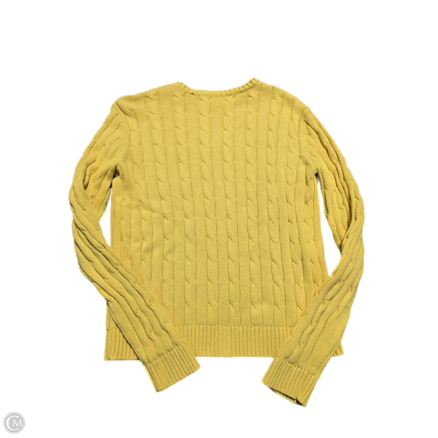 Sweater By Chaps In Yellow, Size: M