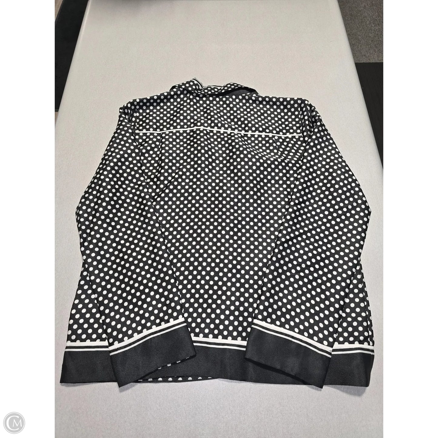 Blouse 3/4 Sleeve By J. Crew In Black & White, Size: S