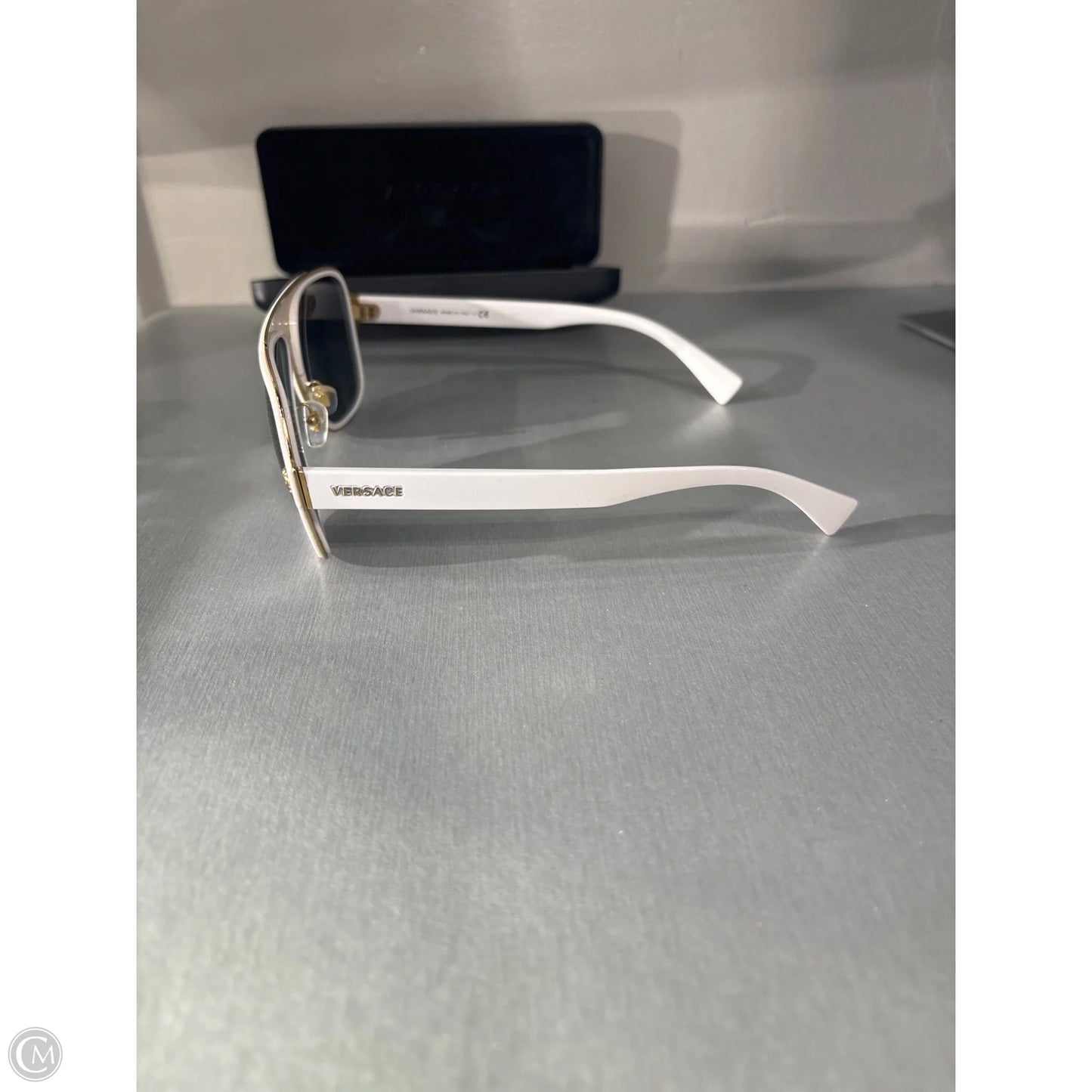 Sunglasses Luxury Designer By Versace, Size: Small