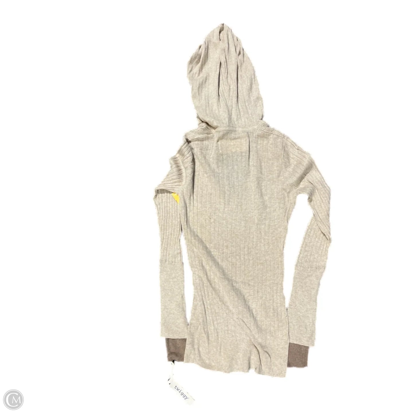Top Long Sleeve By Twiggy London Hsn In Tan, Size: M