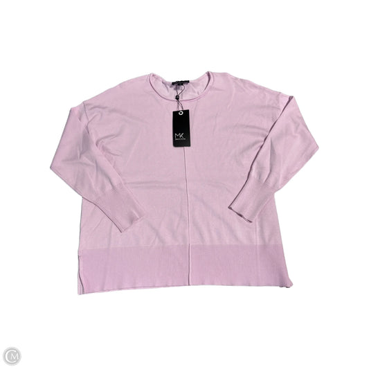 Sweater By Mk Knits In Pink, Size: Xl