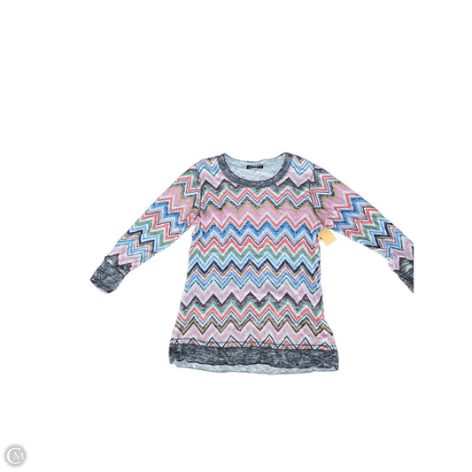 Blouse Long Sleeve By David Cline In Multi-colored, Size: M