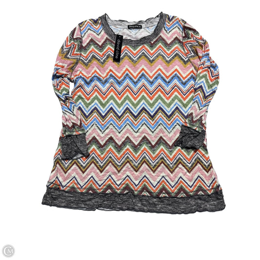 Blouse Long Sleeve By David Cline In Multi-colored, Size: Xl