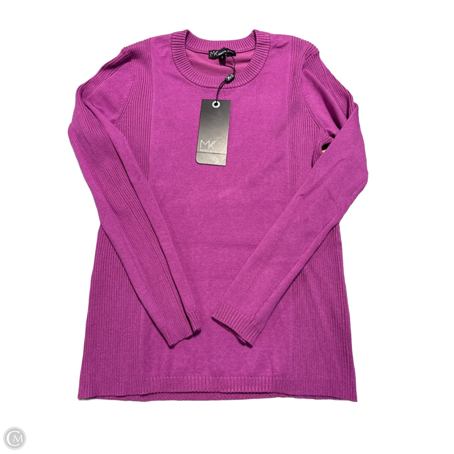 Sweater By Mk Knits In Purple, Size: S