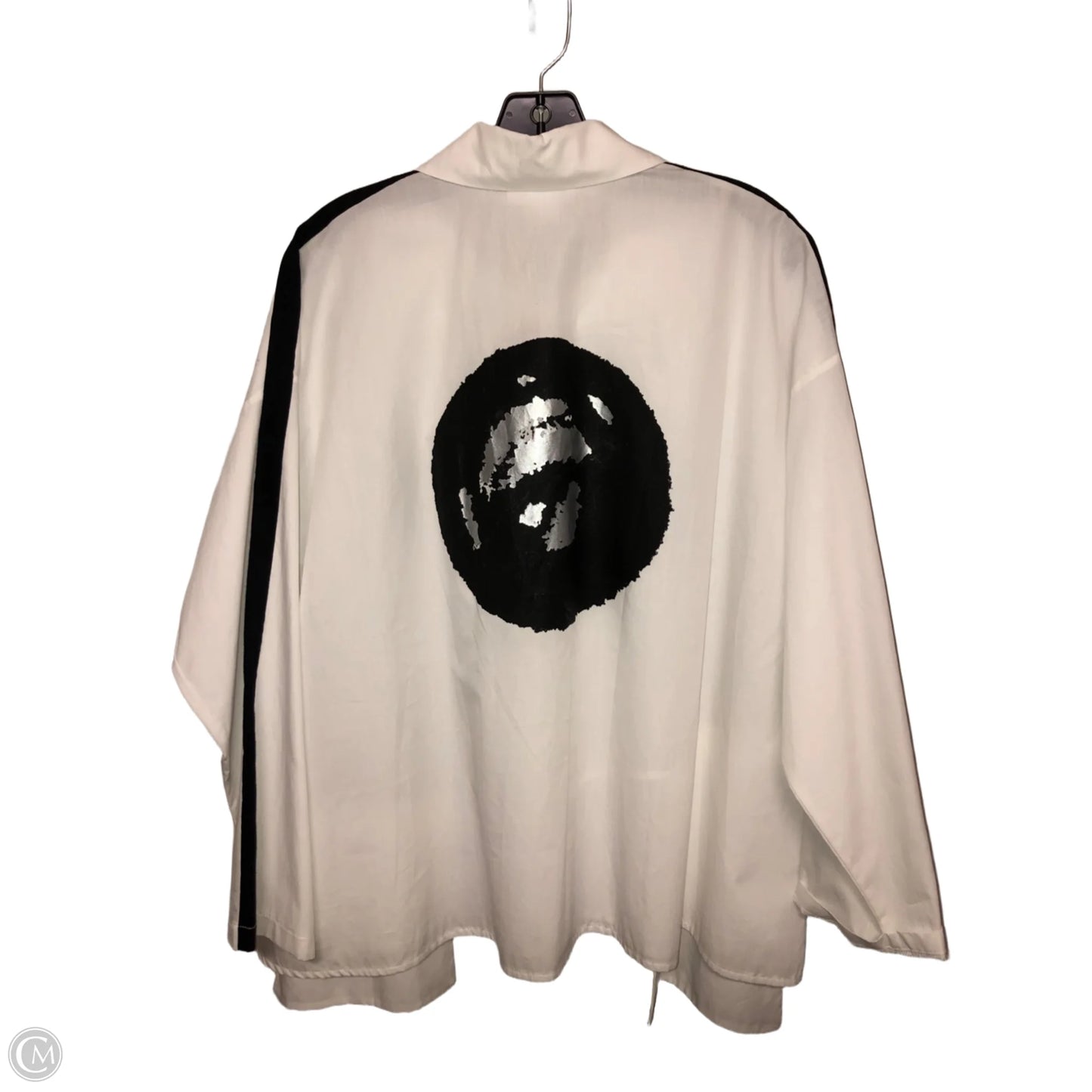 Top Long Sleeve By Cmb In White, Size: M