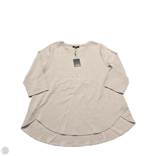 Top Long Sleeve By Cmc In Cream, Size: Xl