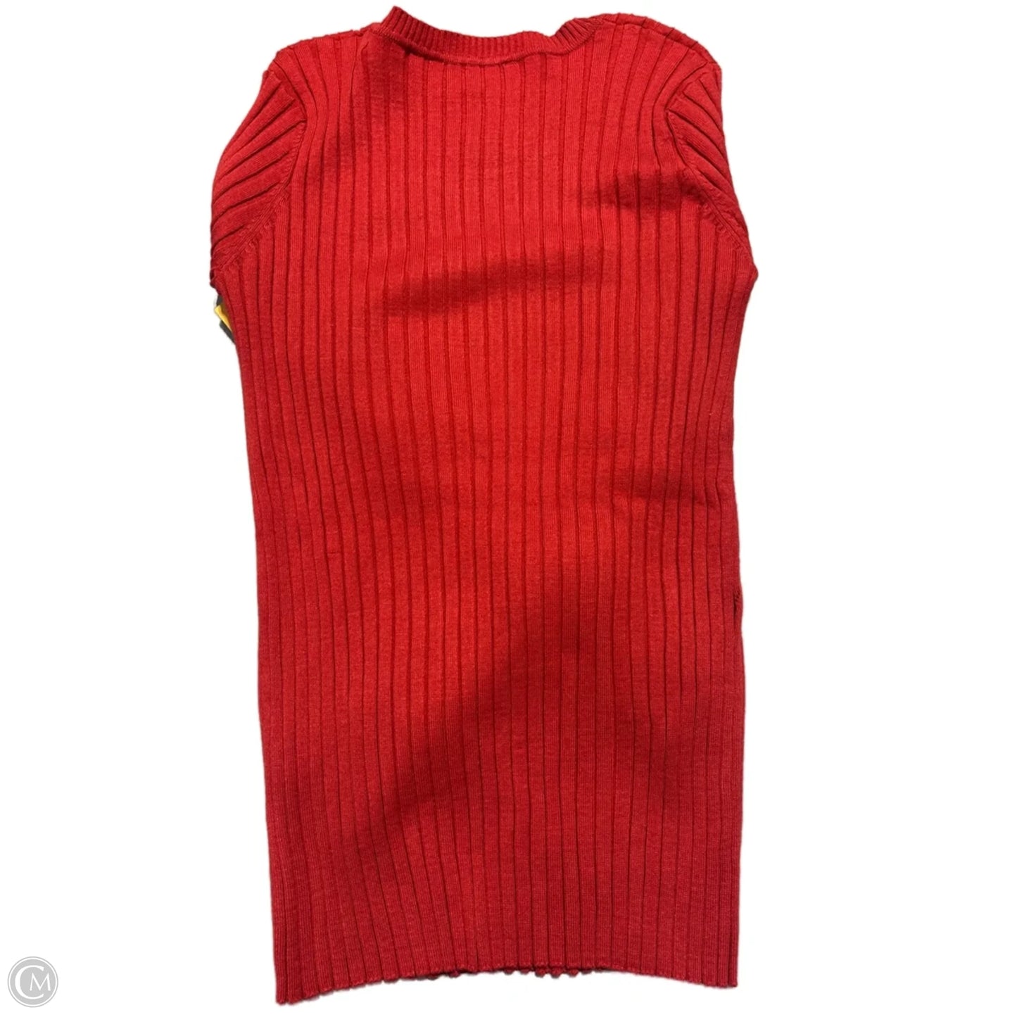 Sweater By Mk Knits In Orange, Size: L