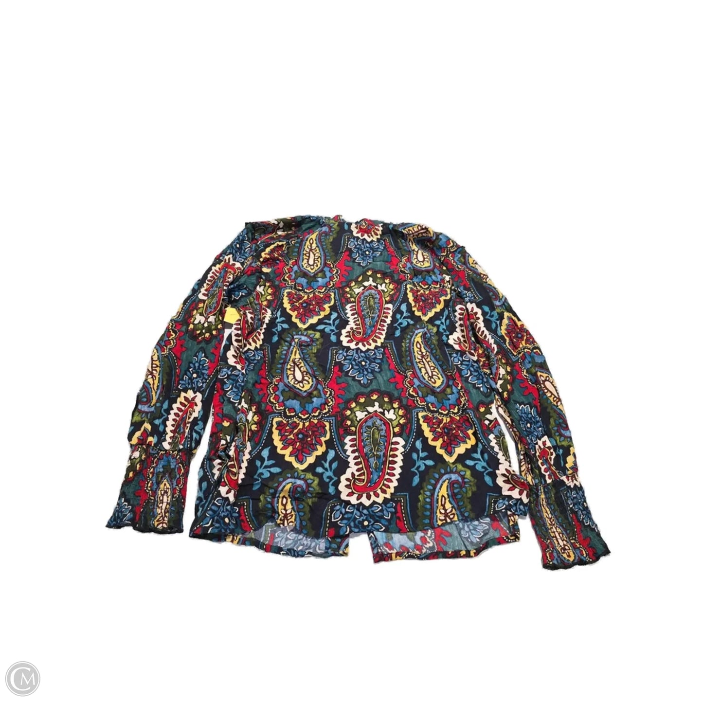 Blouse Long Sleeve By Cmb In Multi-colored, Size: S