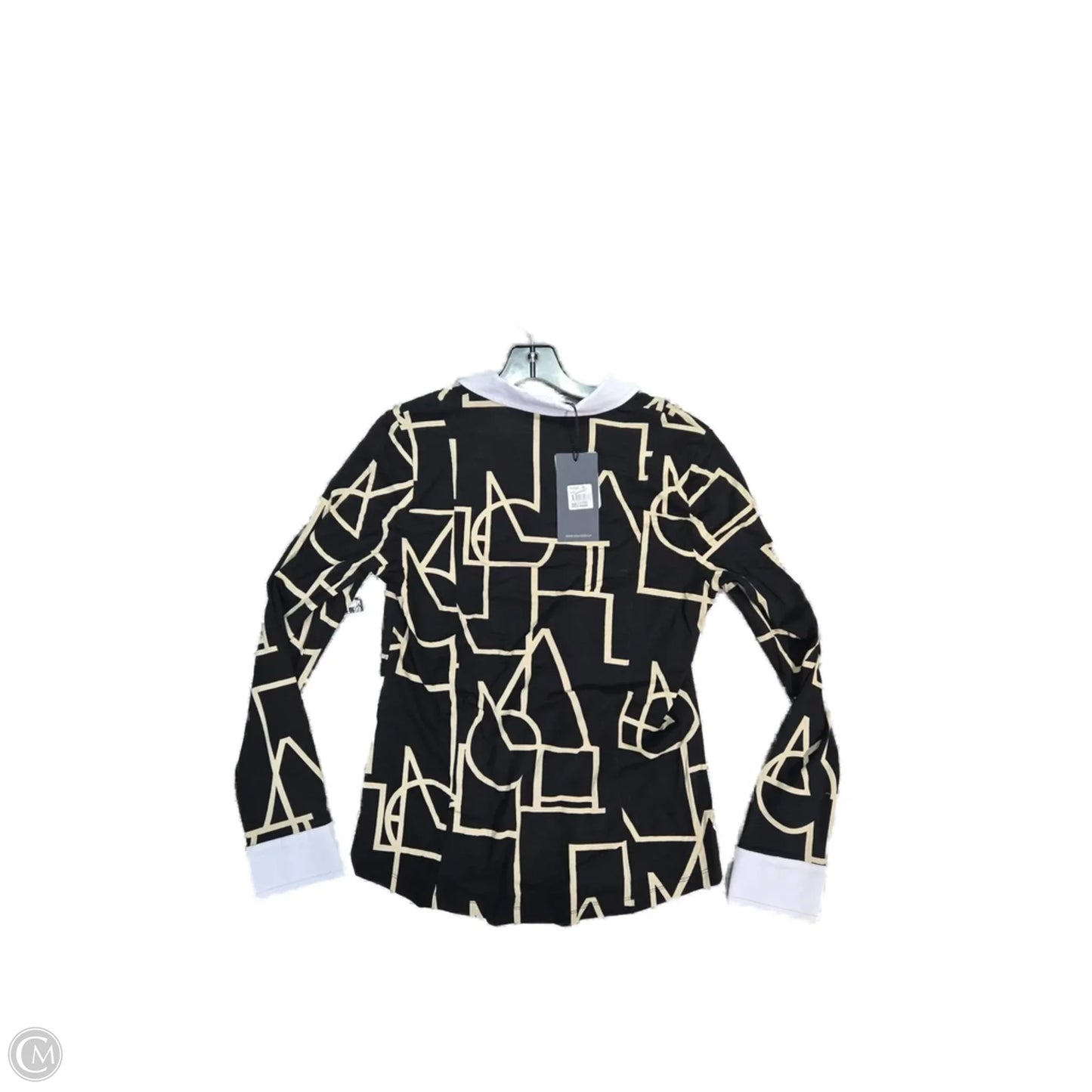 Blouse Long Sleeve By Cma In Black & Tan, Size: M