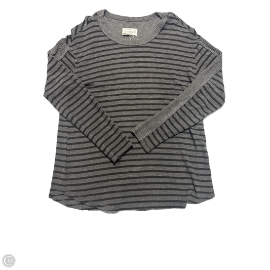 Top Long Sleeve By For The Republic In Striped Pattern, Size: M