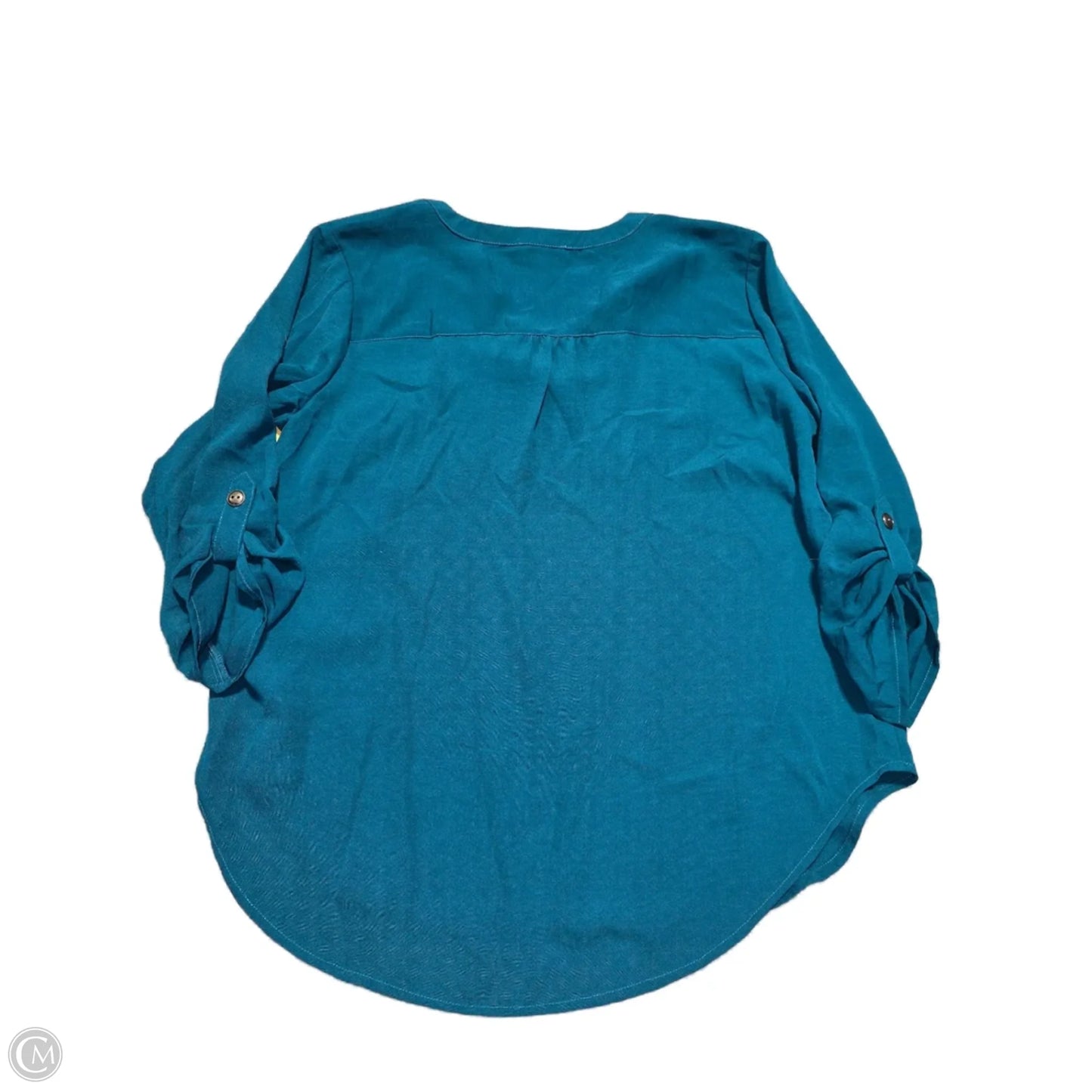 Blouse 3/4 Sleeve By Maurices In Green, Size: M