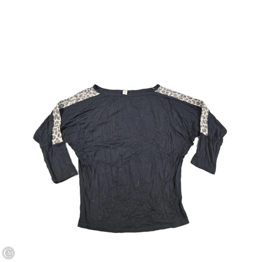 Top Long Sleeve By 7th Ray In Black, Size: M