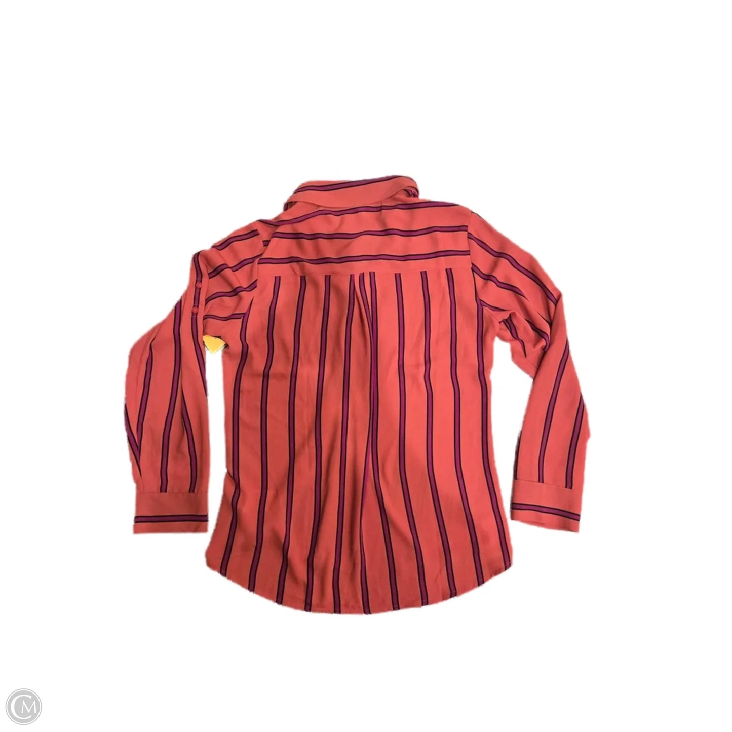 Blouse Long Sleeve By Express In Pink, Size: M