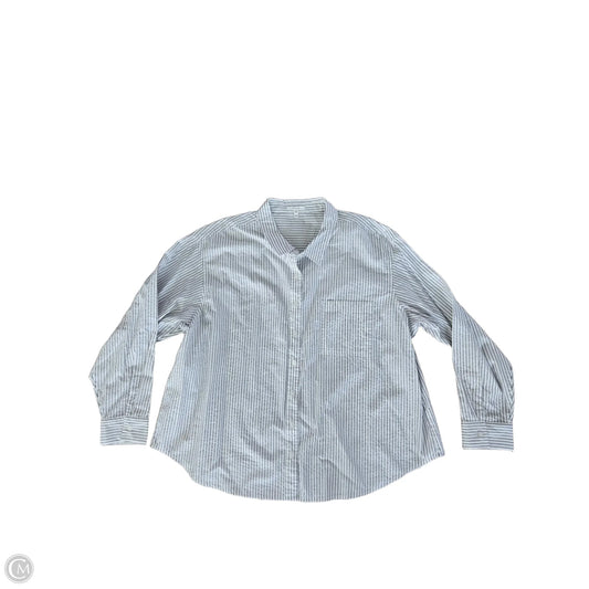 Blouse Long Sleeve By Maurices In Striped Pattern, Size: Xxl