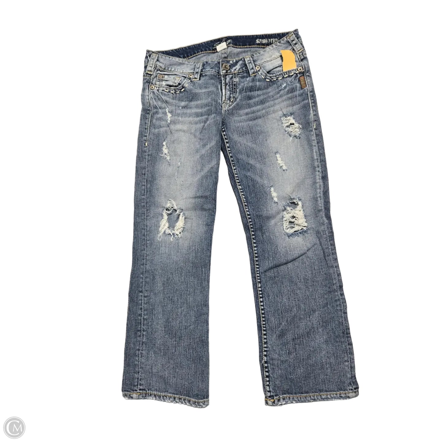 Jeans Straight By Silver In Blue Denim, Size: 8