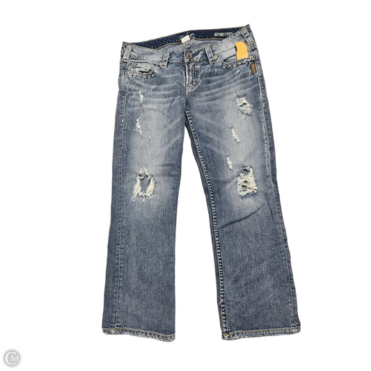 Jeans Straight By Silver In Blue Denim, Size: 8