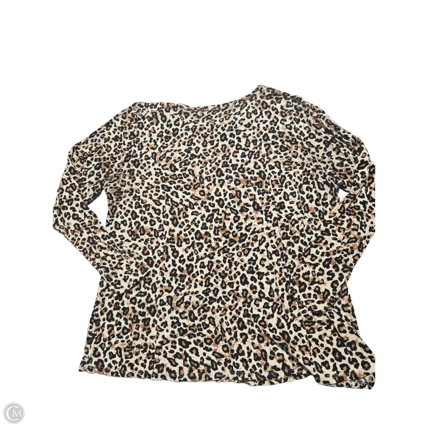 Top Long Sleeve By Maurices In Animal Print, Size: 2x