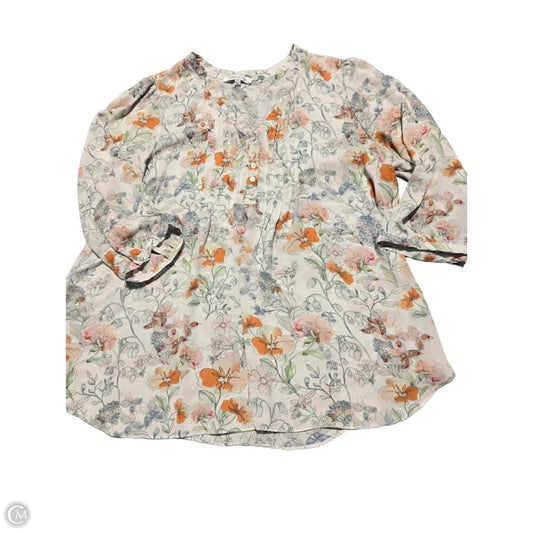 Blouse Short Sleeve By Rose And Olive In Floral Print, Size: 2x