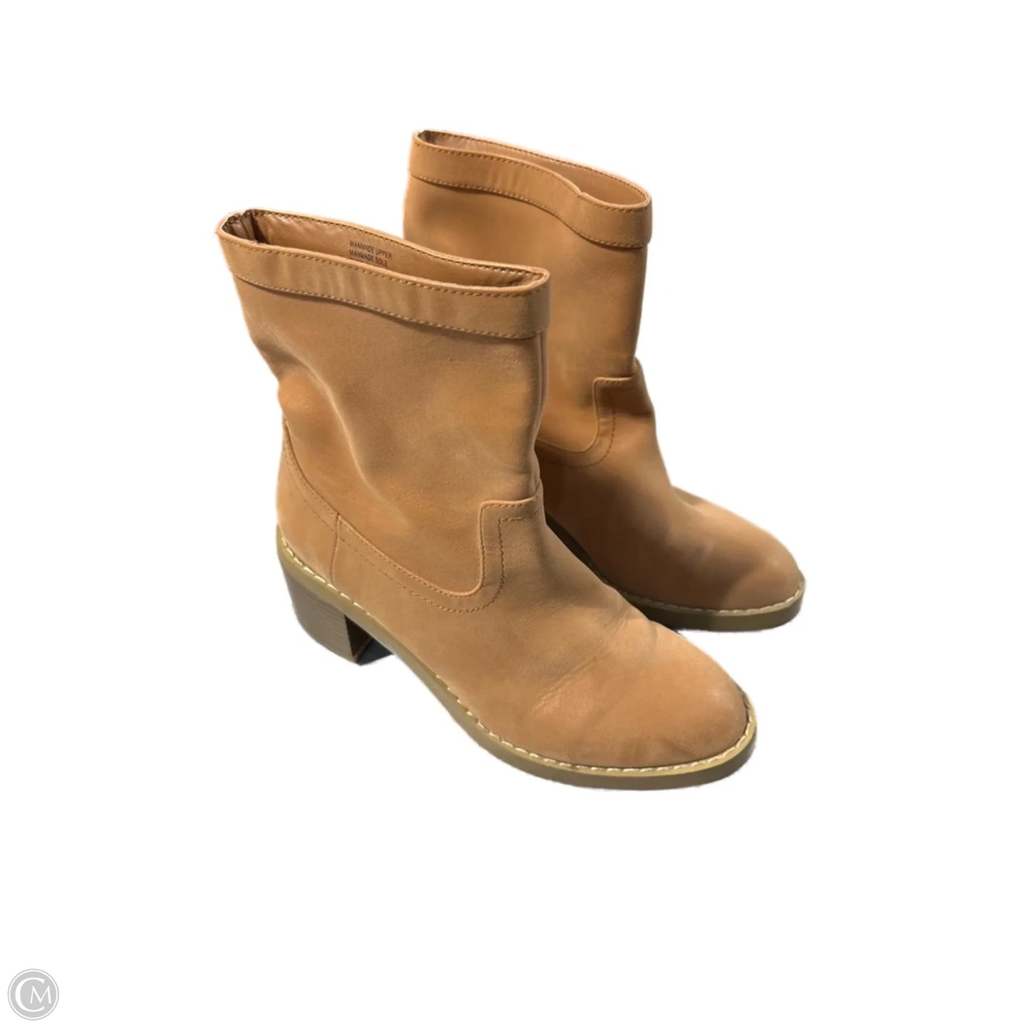 Boots Ankle Heels By Loft In Tan, Size: 6