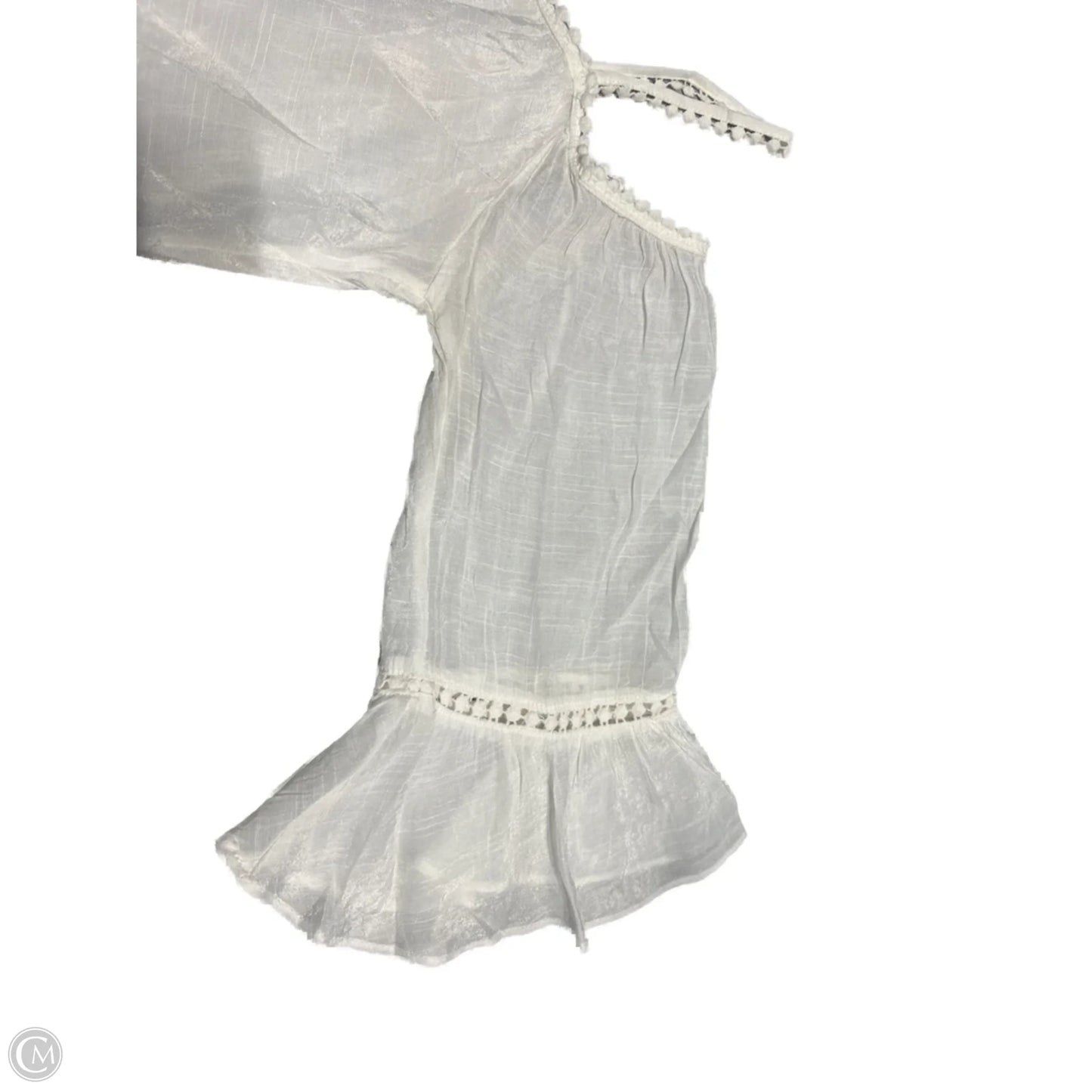 Blouse 3/4 Sleeve By Cme In White, Size: M