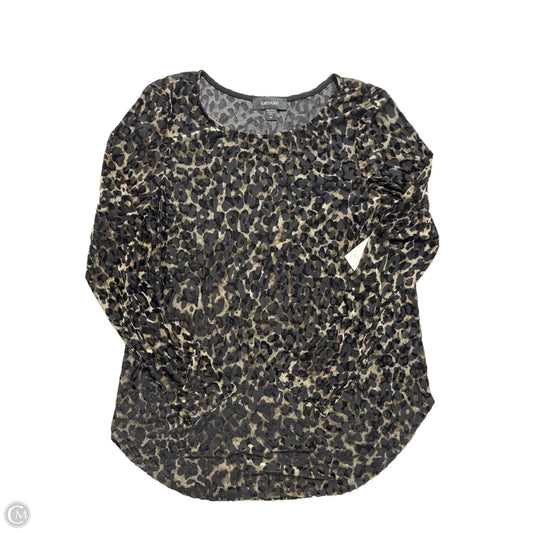 Blouse Long Sleeve By Karen Kane In Animal Print, Size: M