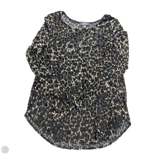 Blouse Long Sleeve By Karen Kane In Animal Print, Size: L