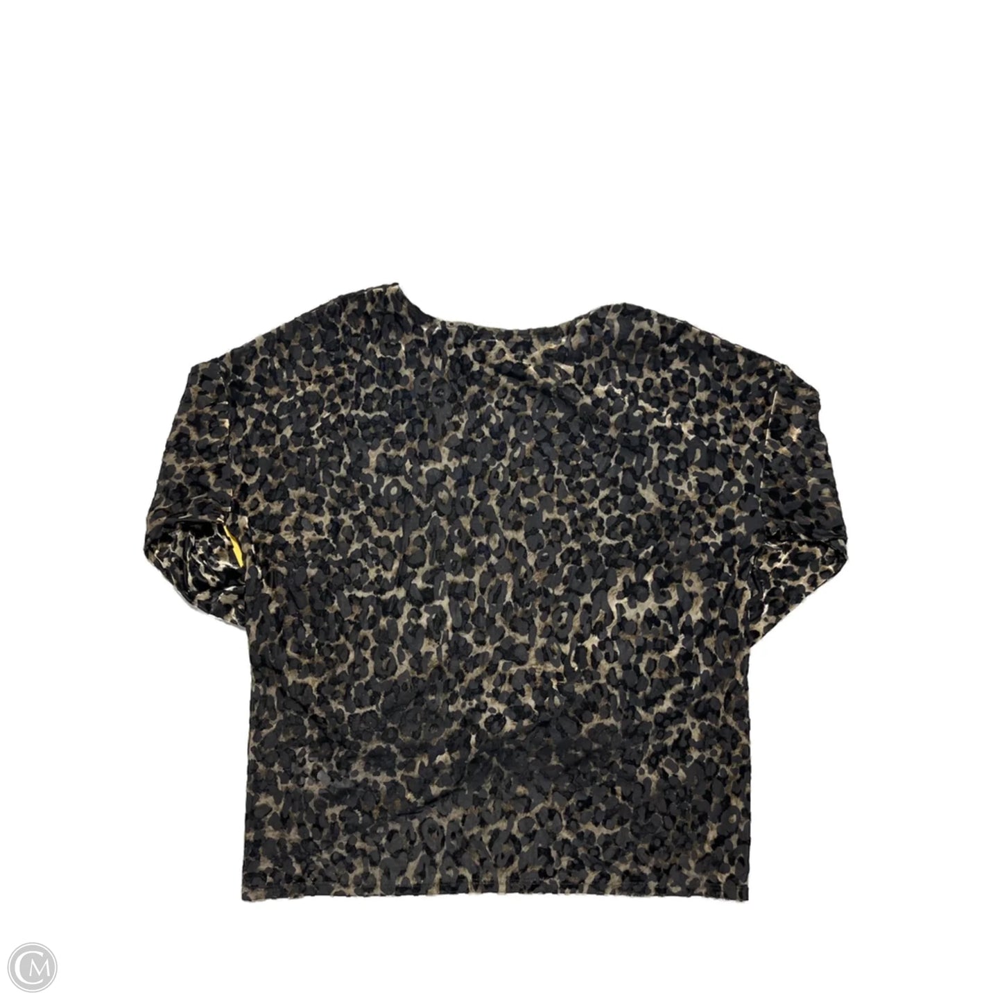 Blouse Long Sleeve By Karen Kane In Animal Print, Size: L