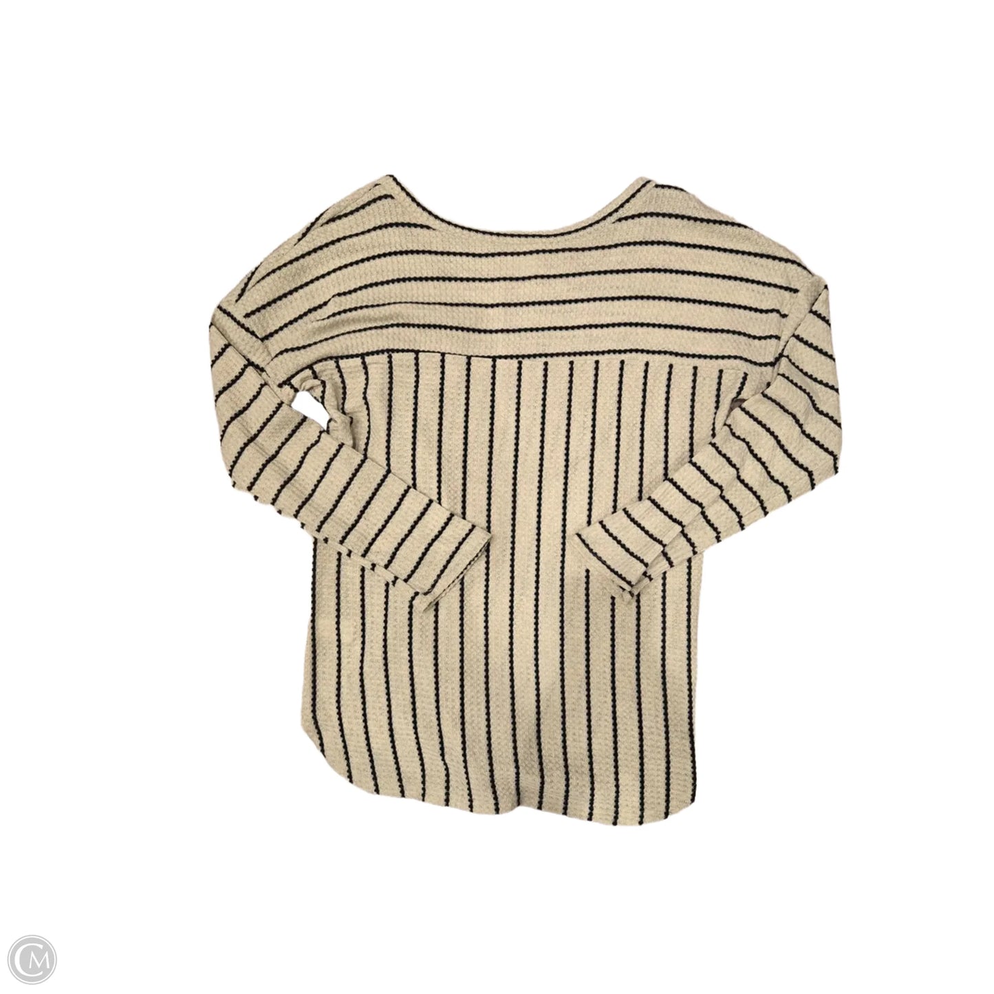 Top Long Sleeve By Wanna B In Striped Pattern, Size: L