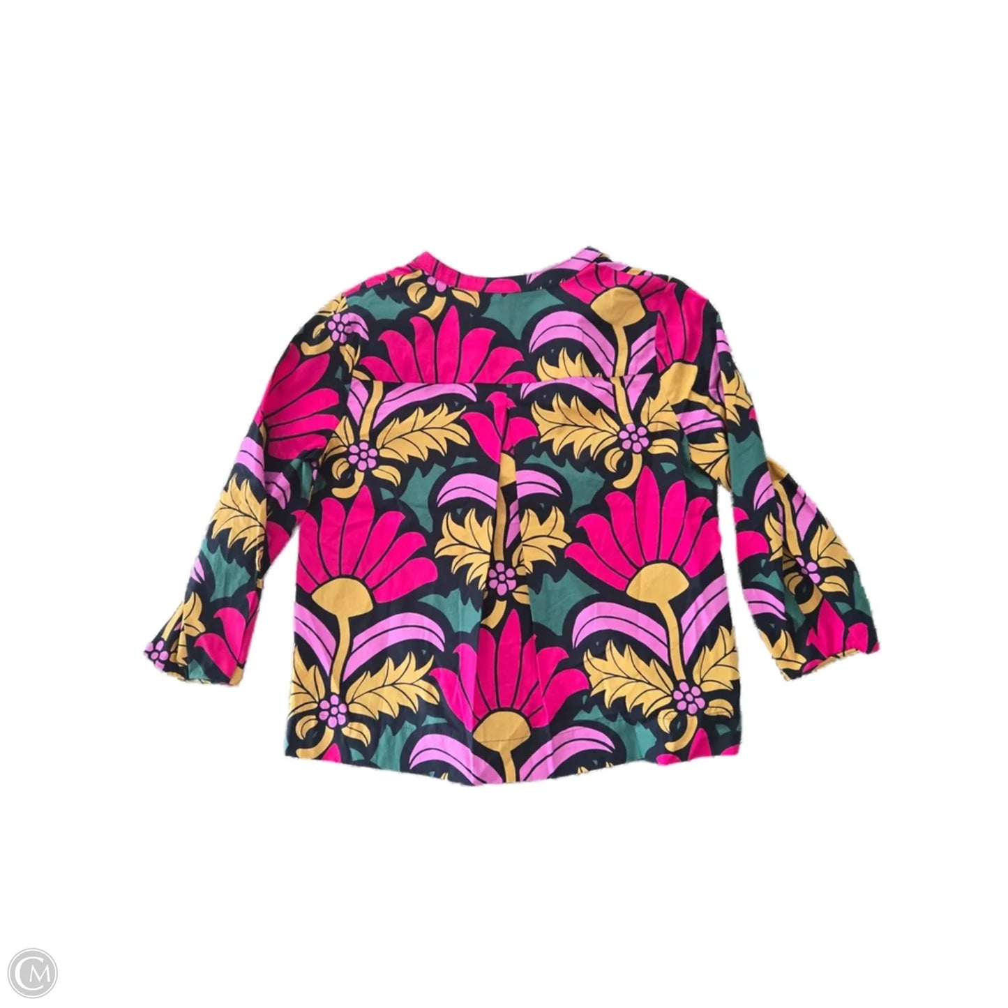 Blouse Long Sleeve By J. Crew In Floral Print, Size: S