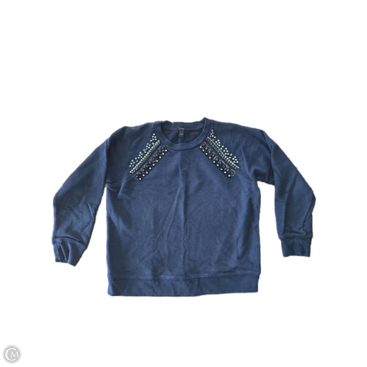 Sweatshirt Crewneck By J. Crew In Navy, Size: M