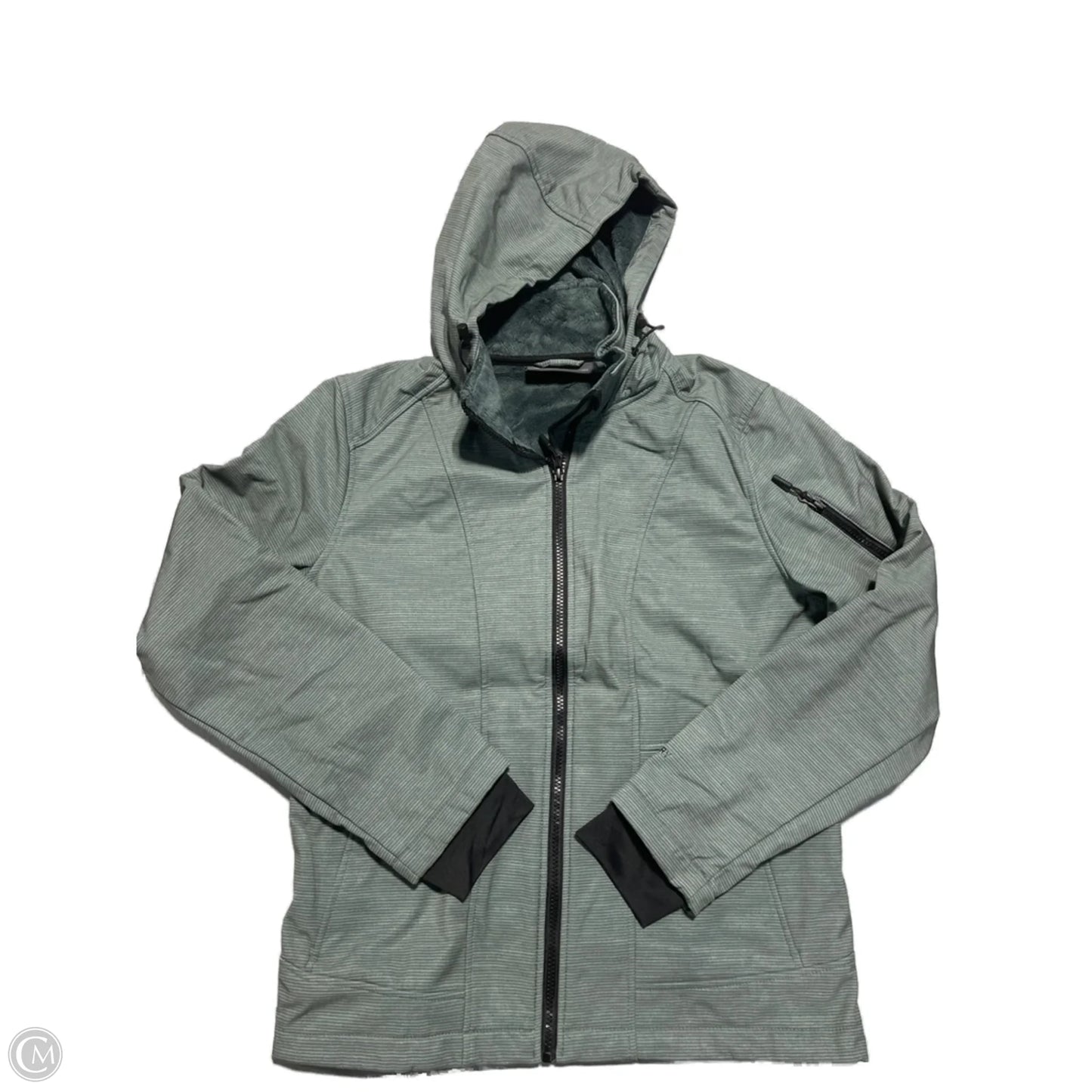 Jacket Windbreaker By Free Country In Green, Size: L
