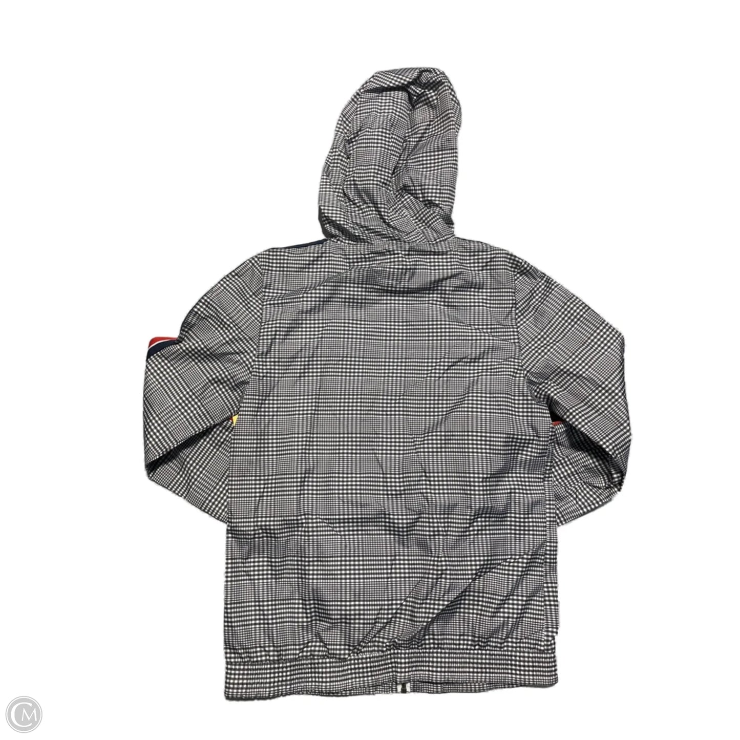 Jacket Windbreaker By Cme In Black & White, Size: M