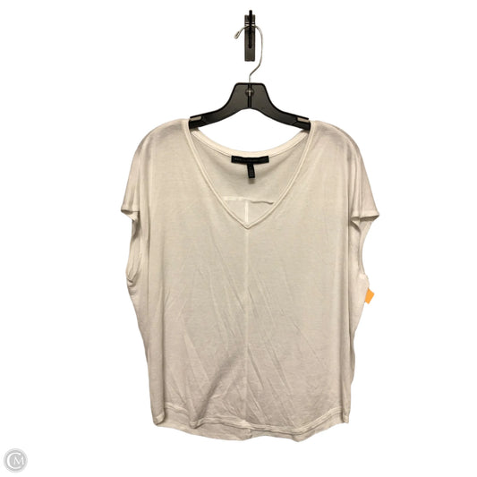 Top Short Sleeve By White House Black Market In White, Size: L
