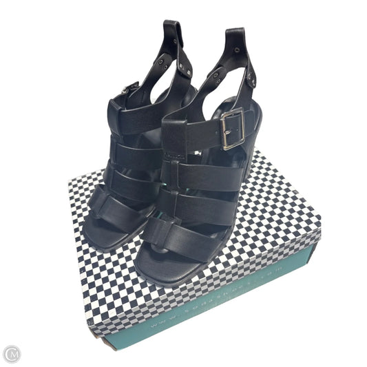 Sandals Heels Block By Soda In Black, Size: 7.5