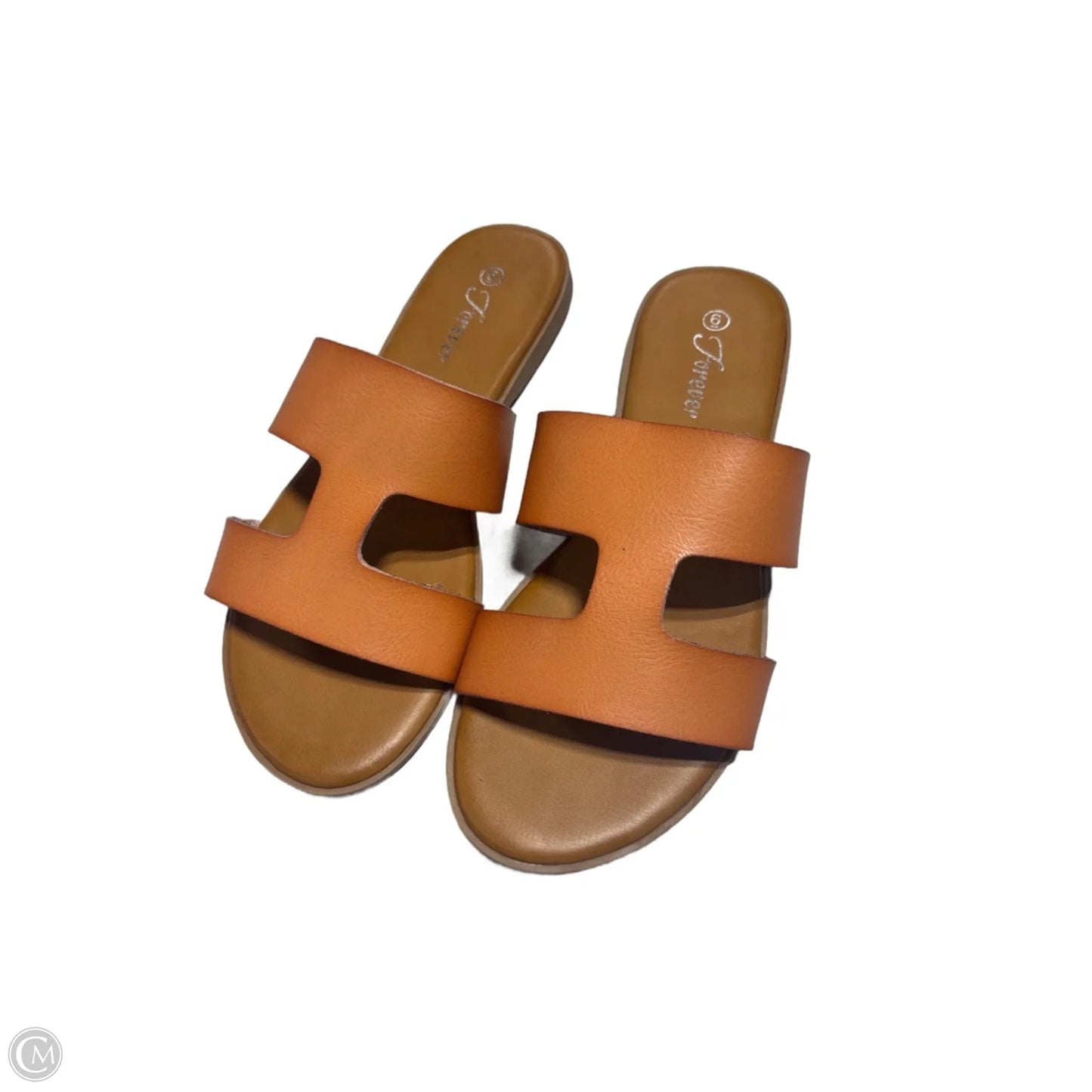 Sandals Flats By Forever In Tan, Size: 6