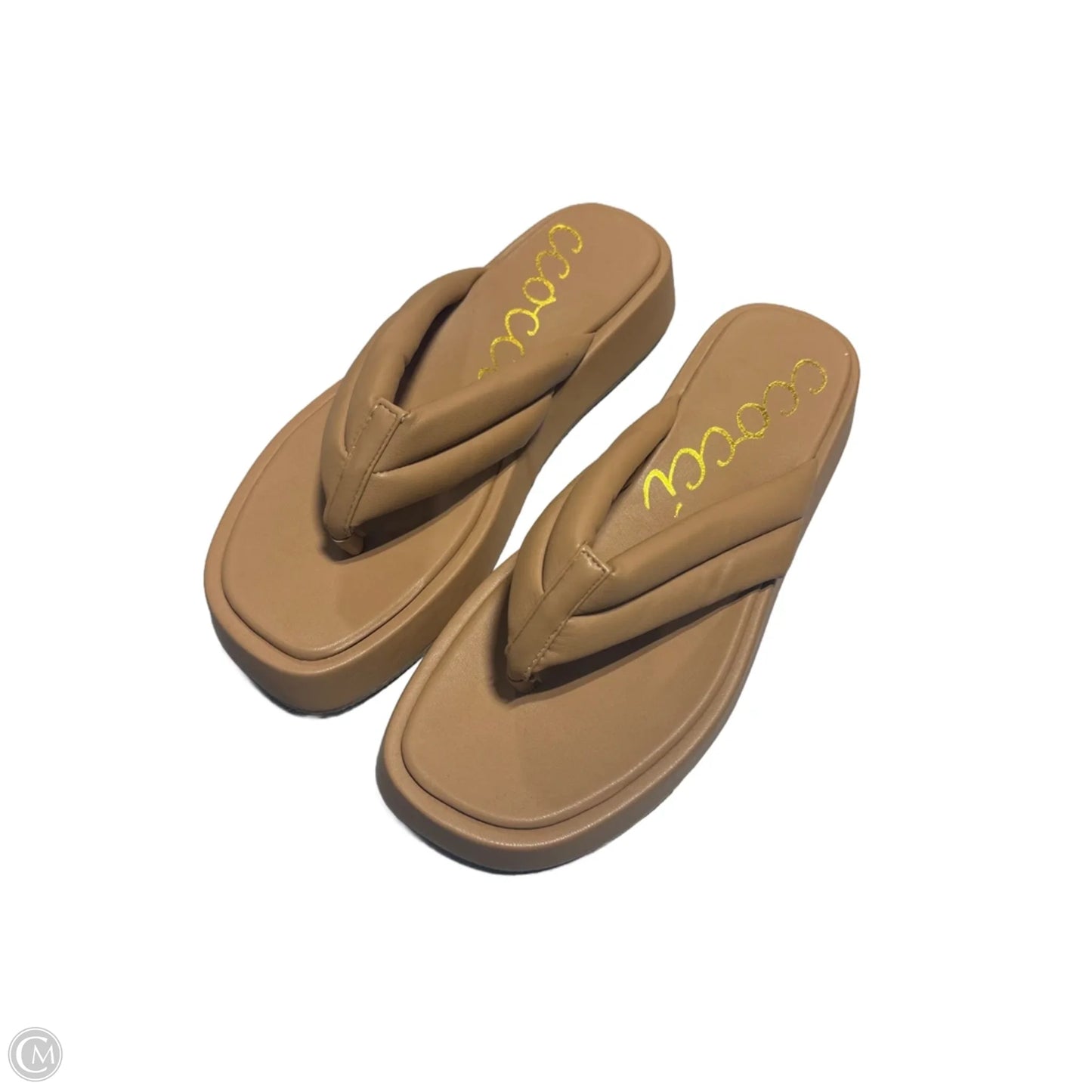 Sandals Flats By Cmc In Tan, Size: 10