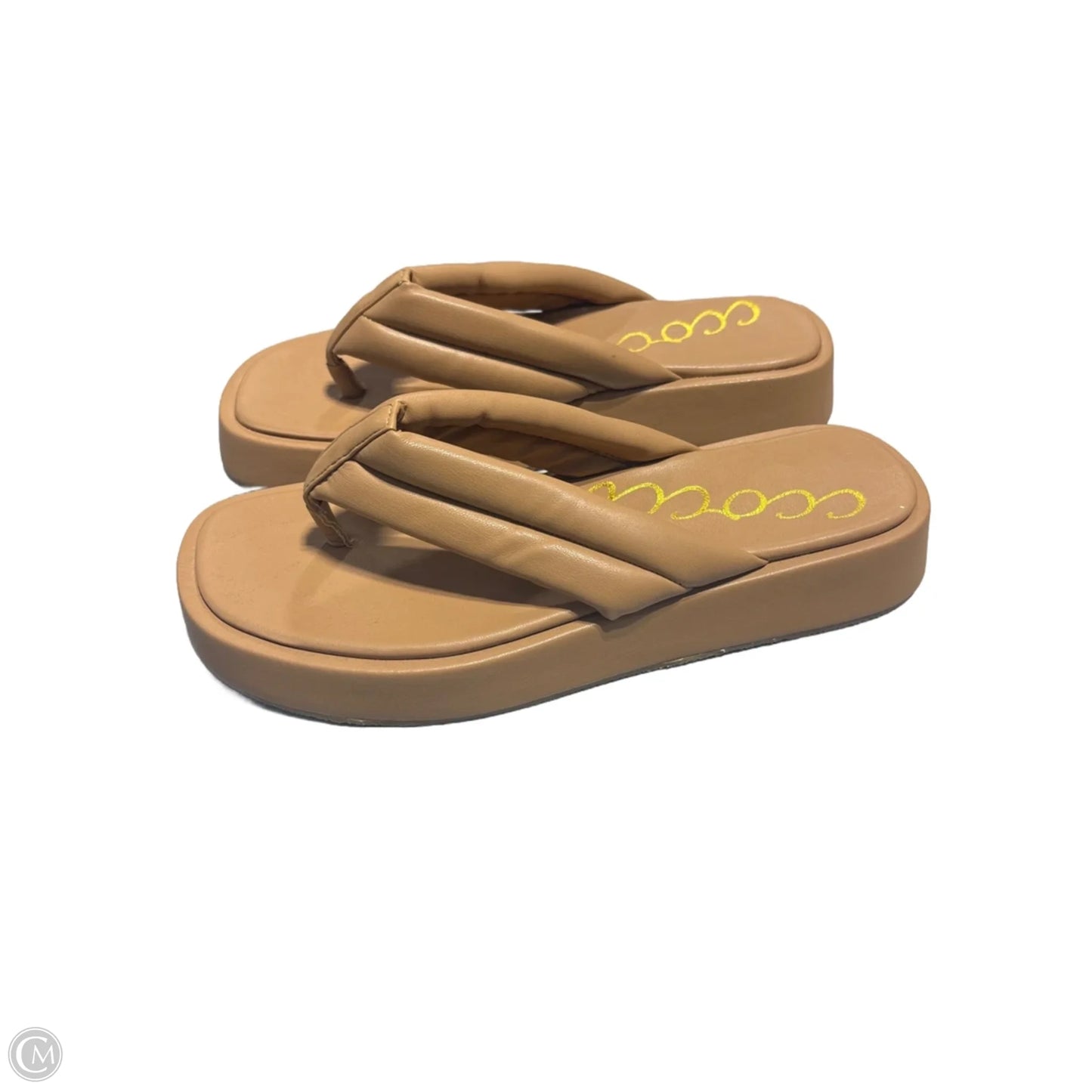 Sandals Flats By Cmc In Tan, Size: 10