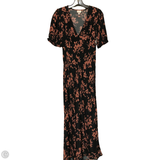 Dress Casual Midi By A New Day In Floral Print, Size: Xs