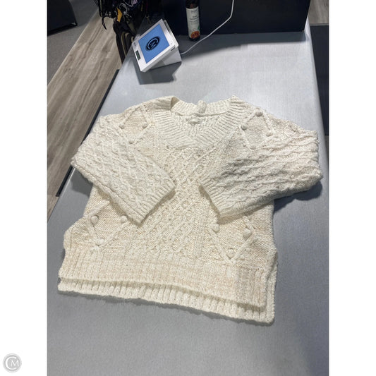 Sweater By Anthropologie In Cream, Size: Xs