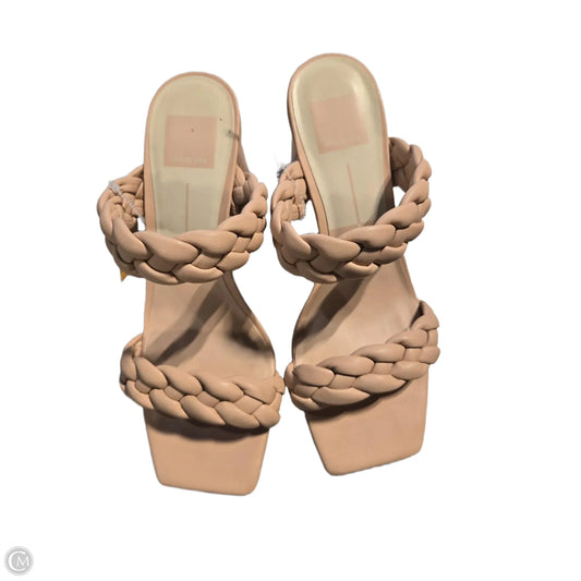 Sandals Heels Block By Dolce Vita In Tan, Size: 8
