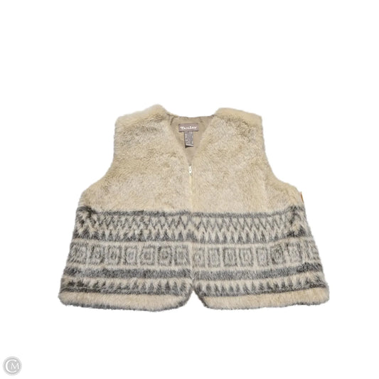 Vest Faux Fur & Sherpa By Tanjay In Cream, Size: M