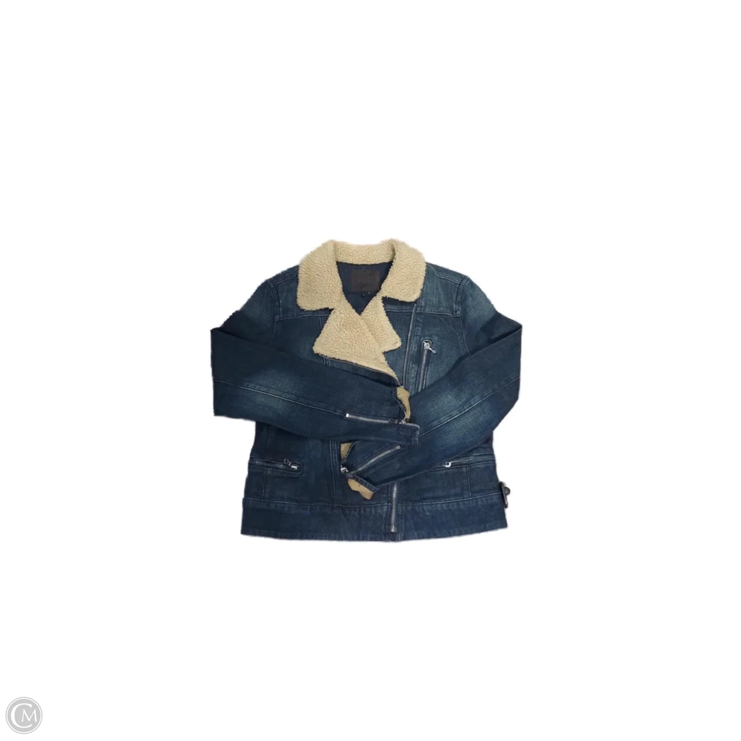 Jacket Denim By Paige In Blue Denim, Size: L