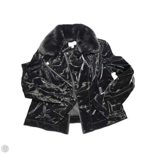 Jacket Moto By Joseph Ribkoff In Black, Size: Xl