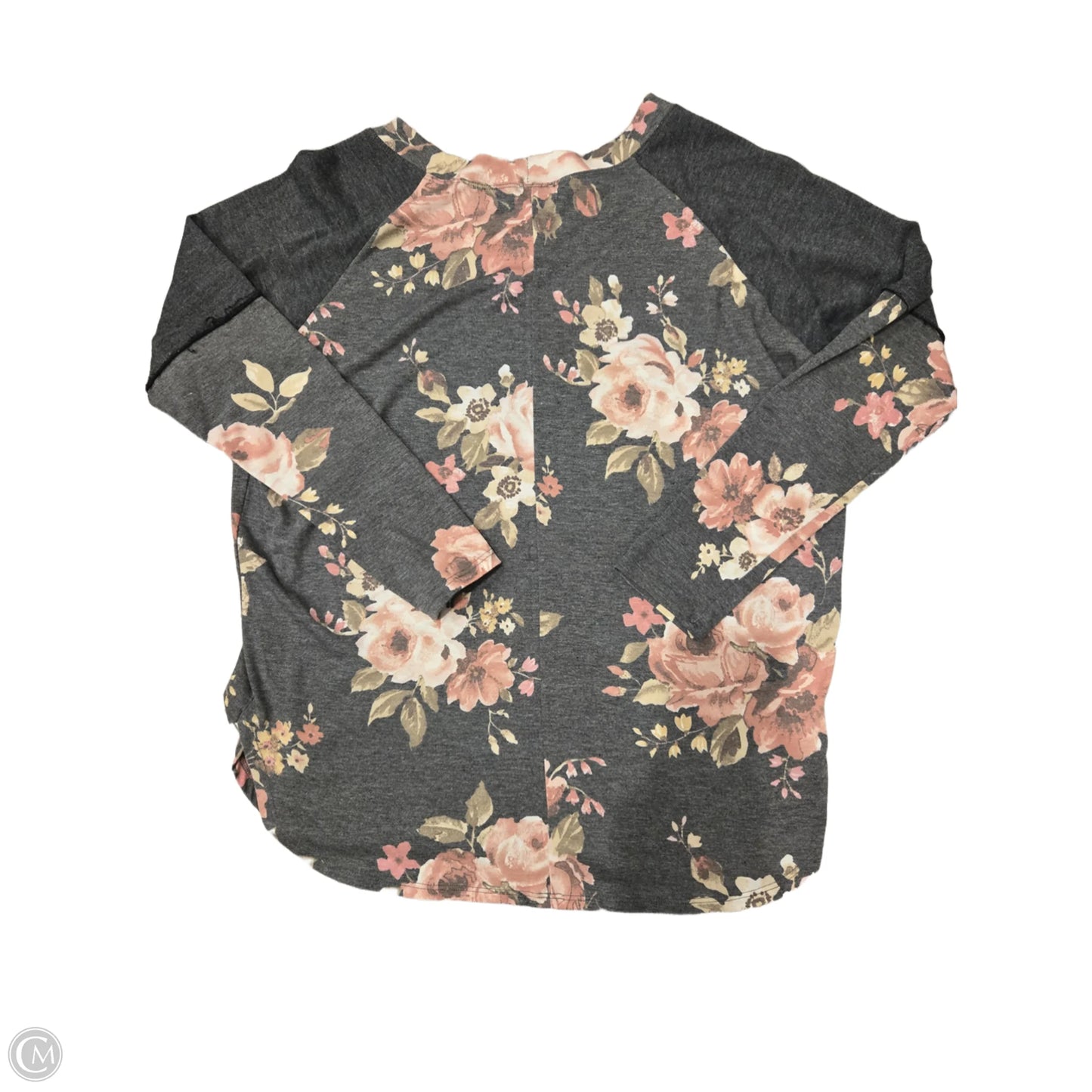 Top Long Sleeve By Cme In Floral Print, Size: M