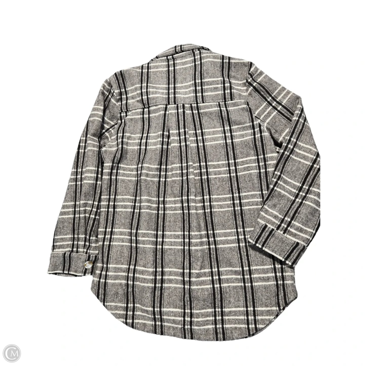 Jacket Shirt By Ellison In Plaid Pattern, Size: L
